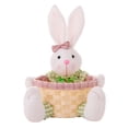 thumbnail image 2 of Cesta de conejo de Pascua, cesta de almacenamiento de de Pascua, cestas reutilizables para huevos de Pascua, cesta decorativa para mesa de comedor y sala de estar Femenino, 2 of 8