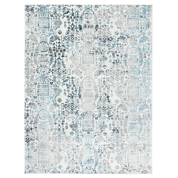 SAFAVIEH Skyler Alys Oriental Area Rug, Grey/Blue, 8' x 10'