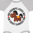 thumbnail image 4 of Inktastic My Gramps Loves Me Childs Horse Boys or Girls Baby Bodysuit, 4 of 5