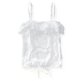 thumbnail image 1 of Aeropostale - Camiseta sin mangas con tubo de encaje de color sólido para mujer, blanco, mediano Aeropostale Cami, 1 of 2