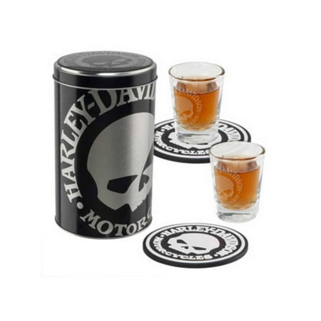 - Harley-Davidson Willie G. Skull Shot Glass Set HDL-18748, Harley Davidson