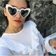 thumbnail image 2 of Heart-shaped Sunglasses for Women - Trendy, Retro Glasses, 2 of 5