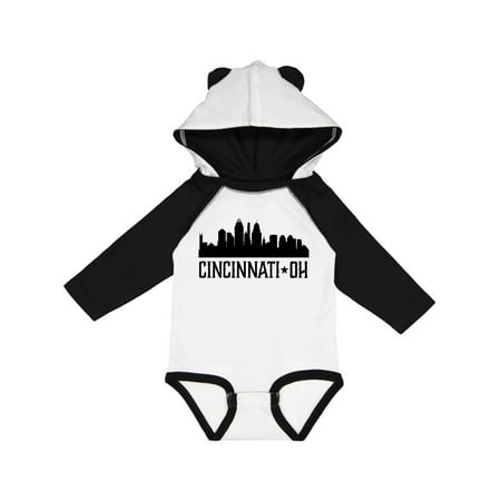 

Inktastic Cincinnati Ohio Skyline City Silhouette Gift Baby Boy or Baby Girl Long Sleeve Bodysuit