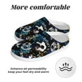 thumbnail image 6 of Haiem Football Print Women's Fuzzy Memory Foam House Slipper Cozy Home Footwear Non-slip Winter Slippers-37/38, 6 of 7