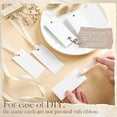 thumbnail image 3 of 50 Pcs Name Place Cards for Table Setting Blank Wedding Place Cards with Satin Ribbon 1.57 x 3.54 Inch Hanging Gift Tags for Wedding Dinner Banquet Party Table Setting Supplies, 3 of 6