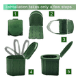 thumbnail image 2 of Inodoro Portátil   Lab.gPlegable Para Acampar Para Viajes VERDE OLIVO, 2 of 5