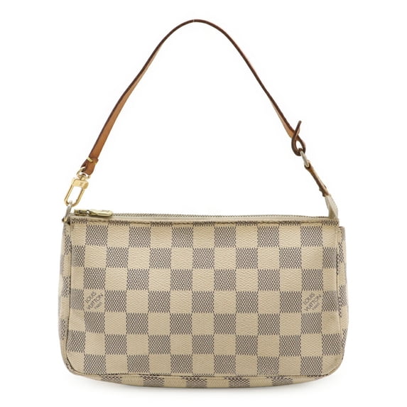 Pre-Owned LOUIS VUITTON Damier Azur Pochette Accessory Bag N41207 (Fair)