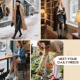 thumbnail image 7 of KuKuzhu 3 Pairs Slouchy Socks for Women, Long Chunky Knee High Scrunch Socks Women's Fall Winter Socks Size 5-11, 7 of 7