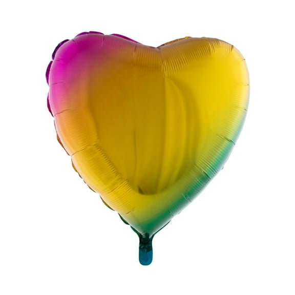 Balloon-Foil-Heart-32"x30"-Rainbow