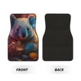 thumbnail image 2 of Honeii Forest Koala Print Car Foot Mat Four-Piece Set - Front & Rear Universal Car Floor Mats for SUVs, Trucks, Sedans, 2 of 7