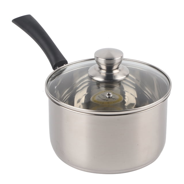 Utensilios de cocina de primera calidad para salsas abundantes y sopas nutritivas Olla para sopa de acero inoxidable 304 de 18 cm con un solo mango