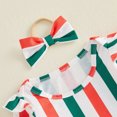 thumbnail image 6 of Cjfdfy Newborn Baby Girl Christmas Outfit Long Sleeve Romper Santa Embroidery Tulle  Star Patchwork Dress Bow Headband 3 Piece Set Infant Christmas Dress Fall Winter Clothes Set 0-24M, 6 of 9