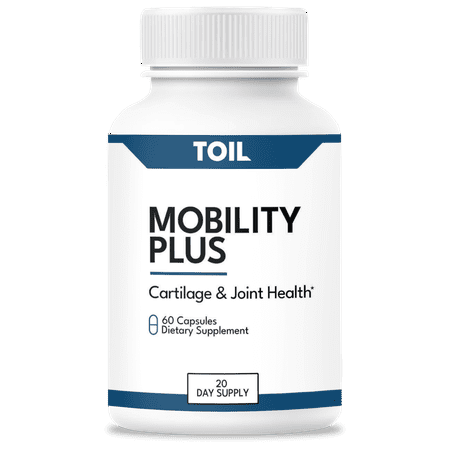 Mobility Plus - Cartilage & Joint Health with Glucosamine, Chondroitin, Turmeric & MSM. Joint Care from Toil, a Veteran Owned Company