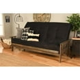 thumbnail image 2 of Kodiak Furniture Tucson Queen Futon with Fabric Mattress in Black/Rustic Walnut, 2 of 3