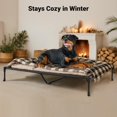 thumbnail image 2 of Cama Elevada para Perros al Aire Libre Veehoo con Sistema de Enfriamiento para Perros Grandes, 2 of 9