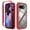 Red, variant on Compatible WIth Google Pixel 9A Phone Case,2-in-1 Designing,Shockproof Rugged Anti-fall Heavy Duty Ultra Slim Thin Fit Transparent Phone Case Cover For Google Pixel 9A,Black