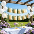 thumbnail image 5 of Dongrere Plastic Tassel Garland Banner, Colorful Fringe Streamer for Birthday Wedding Shower Party Wall Backdrop Decor, Green, 5 of 6