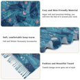 thumbnail image 5 of FORMRS Womens Scarf Winter Soft Long Big Warm Shawls Wrap Tassel Scarves, Blue Forest Cat Pattern, 5 of 9