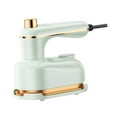 thumbnail image 3 of de hierro Soporte de vaporizador seco y húmedo 180  degree Rotario Pequeño camisa portátil Máquina de planchar para uso doméstico Verde, 3 of 9