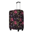 thumbnail image 2 of Daiia Flowers And Humming Bird1 Luggage Cover, Thickened Washable Travel Luggage Covers, Elastic Unique Baggage Covers for 18-20 inch Luggage-Medium, 2 of 9