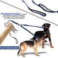 thumbnail image 2 of Dual Dog Leash, Double Dog Leash, 360° Swivel No Tangle Dog Walking Leash for 2 Dogs up to 200lbs, Comfortable Adjustable Dual Padded Handles (Royal Blue), 2 of 7