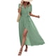 thumbnail image 1 of Vestido PRETTYGARDEN Mujer Verano Cruzado Maxi Floral XL, 1 of 8