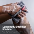 thumbnail image 5 of Caveem Exfoliating Body Scrubber, Large Bath and Body Scrub Buffer, Dual Texture Body Exfoliator for Remove Dead Skin, Soft and Rough Lightweight Square Sponge for Shower (2 Pack), 5 of 9