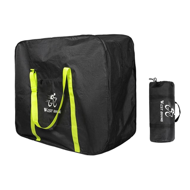 Bolsa de transporte para bicicleta plegable de viaje Sunnimix gruesa impermeable Verde