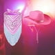 thumbnail image 5 of Sombrero de vaquero de ala grande, con bufanda Protección solar Sombrero para el sol para adultos Pesca Senderismo Rosa Yuyangstore Sombrero de vaquero occidental, 5 of 8