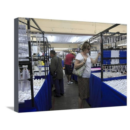 Colonial Silver Silver Market, Taxco, Colonial Town Well Known For Its Silver Markets, Guerrero State, Mexico Stretched Canvas Print Wall Art By Wendy Connett ()