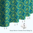 thumbnail image 6 of Yellow Lemon Fruit Slices Blue Pattern Shower Curtain 72"x72" ,Bathroom Decorative Shower Curtains Set with 12 Hooks,Modern Waterproof Washable Shower Curtain, 6 of 6