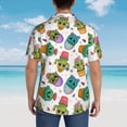 thumbnail image 4 of Logiee Cactus And Insects Print Mens Hawaiian Shirts,Loose-Fit Short Sleeve Button Down Tropical Aloha Beach Shirt,Summer Vacation Wedding Tops,Medium, 4 of 7