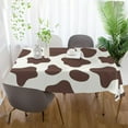 thumbnail image 6 of Cow Pattern Rectangle Tablecloth, Dust Proof Anti Wrinkle Wipeable Table Cloth Tabletop foration of Dinner Kitchen Wedding Holiday Party 54"x54" Decor Gift, 6 of 7