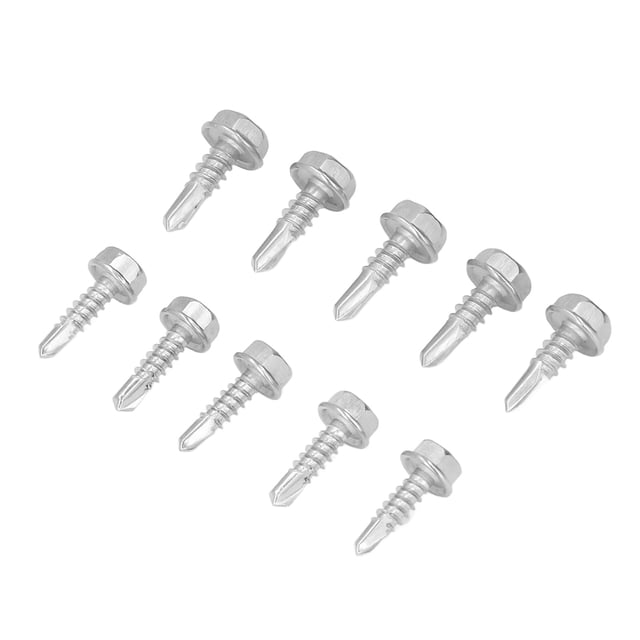 Tornillo hexagonal, 100 piezas Tornillo autoperforante Tornillo autoperforante Fiabilidad excepcional
