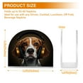 thumbnail image 3 of Dog Music Earphone Napkin Holder for Table Clear Napkin Stand Paper Holder Acrylic Organizer Dispenser Napkins for Dinner Kitchen Restaurant Room, 3 of 8