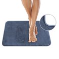thumbnail image 2 of AOACreations Memory Foam Bath Rug, Bathroom Mat Set of 3 Pcs, Blue Gray, 2 of 7
