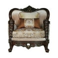 thumbnail image 3 of ACME Devayne Traditional European Chair with Queen Anne Legs in Dark Walnut, 3 of 3