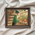 thumbnail image 7 of Cozy Apothecary Tales Square Print Wall Art, Vintage Poster, Matte Canvas Stretched, Posters for Room Bedroom Living Room Bathroom Wall Decor, Posters & Art Prints, Gift., 7 of 7