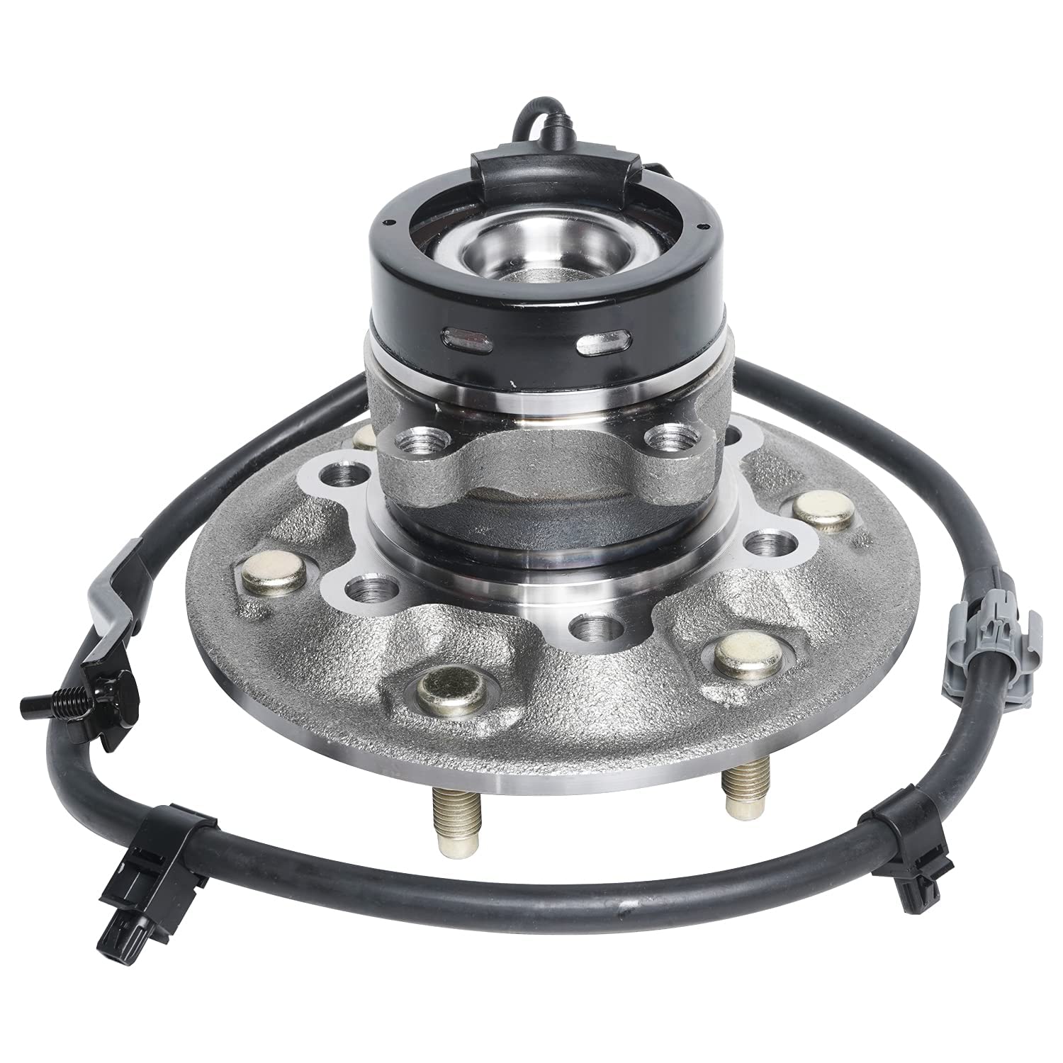 Detroit Axle - Front Wheel Hub & Bearing Assembly + Sway Bar Links + Upper Lower Ball Joints Replacement for Chevy GMC Colorado Canyon [2WD; Z85 Chassis w/ Coil Spring Sus.] - 8pc Set