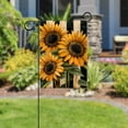 thumbnail image 5 of Welcome Vintage Sunflowers with Stripes Garden Flag, Vertical Double Sided Small House Flag, Yard Farmhouse Outdoor Deck Veranda Lawn Decor 28x40 Inch, 5 of 6