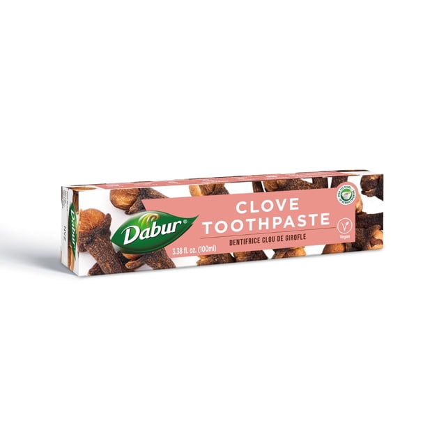 Pasta dental Dabur de clavo herbal sin flúor 100 ml
