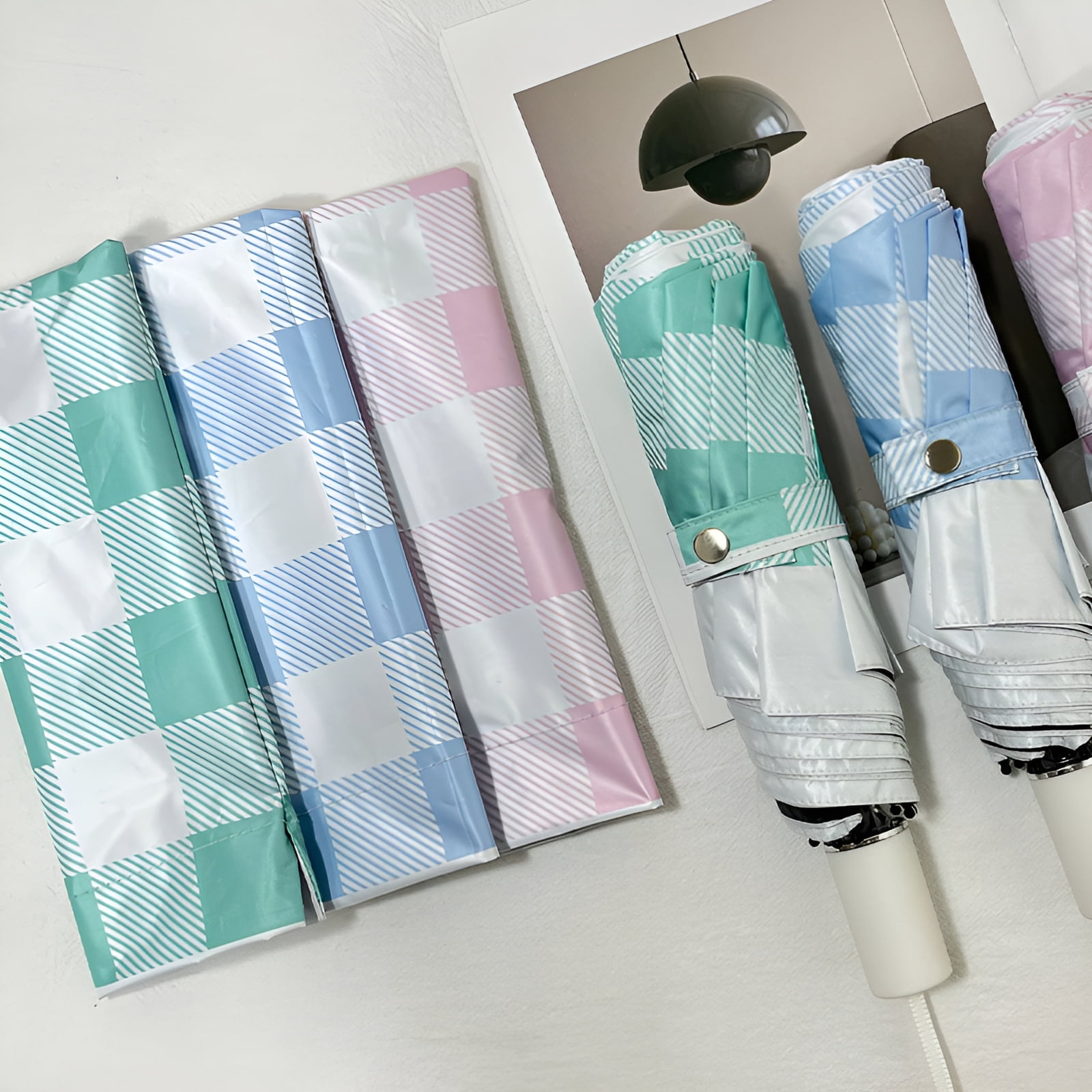 GASTROPOD Umbrellas for Rain,Water-Repellent Fabric Compact Umbrella,High-Density Umbrella Cloth Umbrella for Women,Style1