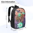 thumbnail image 3 of The Legend Of Zelda Backpack 17 Inch Large Capacity Casual School Bag Lightweight Daypack Laptop Bag Travel Hiking Camping, 3 of 7
