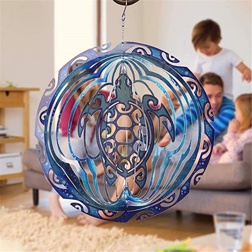 Sea Turtle Shaped Wind Spinner-3D Wind Spinner Clearance Kinetic Wind