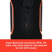 RadioShack Wireless Speaker, 20W, Bluetooth 5.3, RGB Lights, Waterproof IPX5, Portable