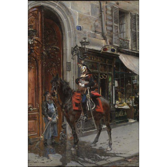 24"x36" Gallery Poster, Giovanni Boldini, The Dispatch Bearer