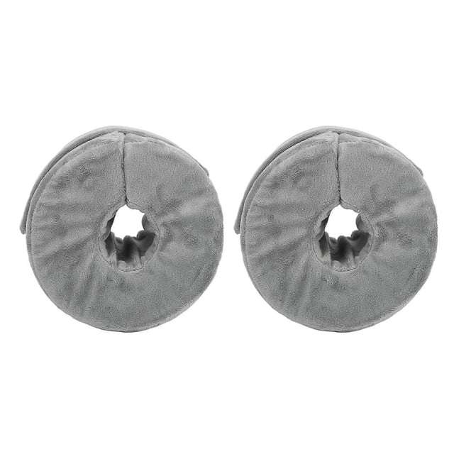2pcs Foot Elevating Pillow Ankle Protector Foot Support Pillow Elevator Cushion Heel Pillow Grey