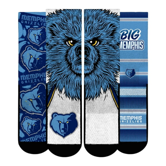 Unisex Rock Em Socks  Memphis Grizzlies Fan Favorites Three-Pack Crew Socks Set