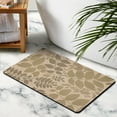 thumbnail image 2 of 20x32 in Green Leaf Bath Mat - Non-Slip & Absorbent Boho Bathroom Rug, Cute Microfiber Accent, Soft Touch, Machine Washable Doormat., 2 of 5