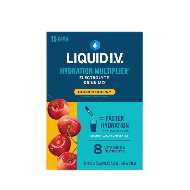 Liquid I.V. Golden Cherry Hydration Multiplier, 15 Packets photo 1